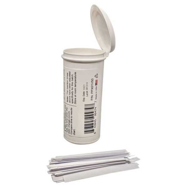 Very High Level Peroxide Test Strips, 2-10%, Time Based Test [Vial of 50 Strips]