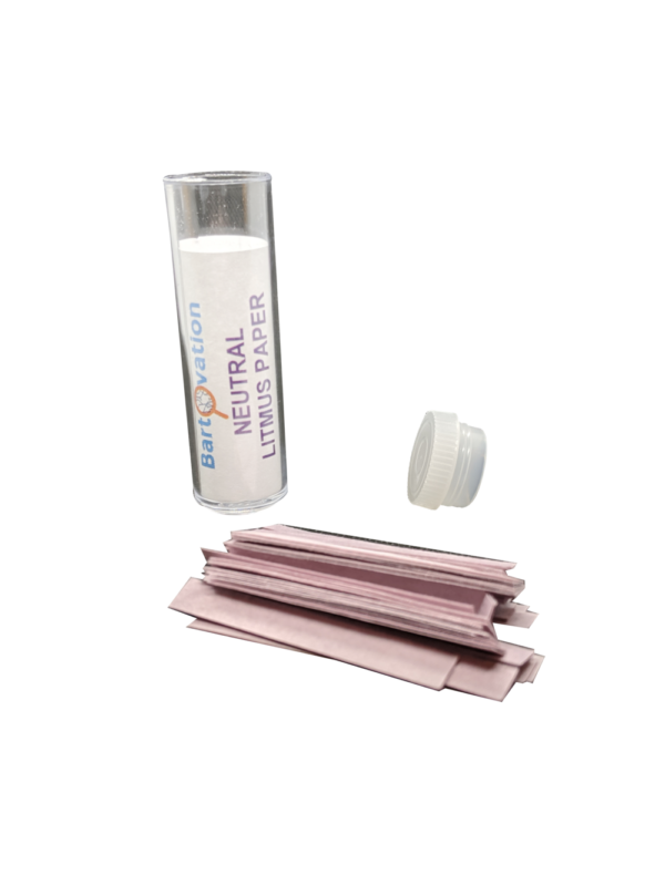Neutral Litmus Paper [Vial of 100 Test Strips] for Acidity/Alkalinity Testing