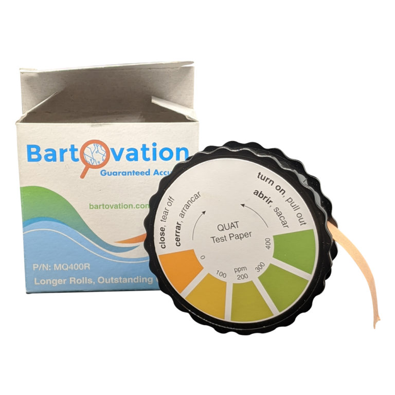 Restaurant Quaternary Ammonium (QAC, Multi Quat) Sanitizer Test Paper