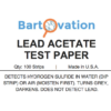 Lead Acetate Test Paper Label