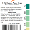 Bartovation Scientific Glucose Test Paper Strips for Food Science or Osmosis/Diffusion Experiments (Bag of 40 Paper Strips)
