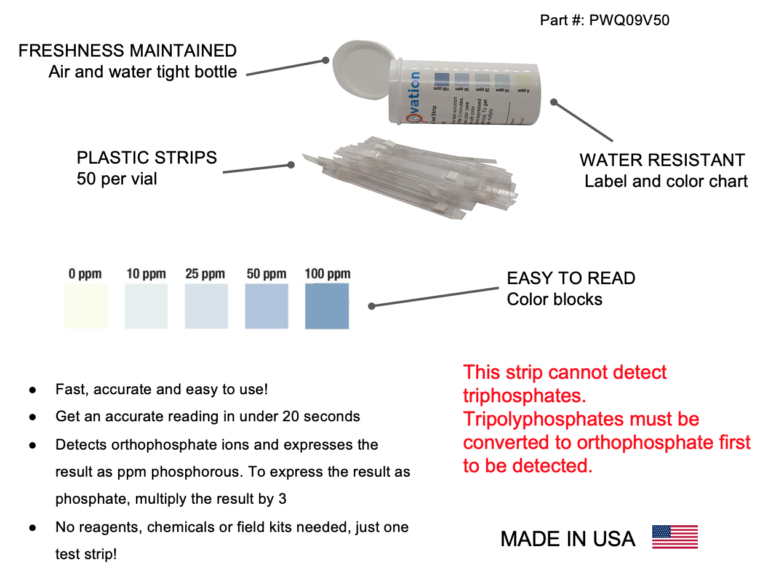 Phosphorus And Phosphate Detection Test Strips 0 100 Ppm 4314