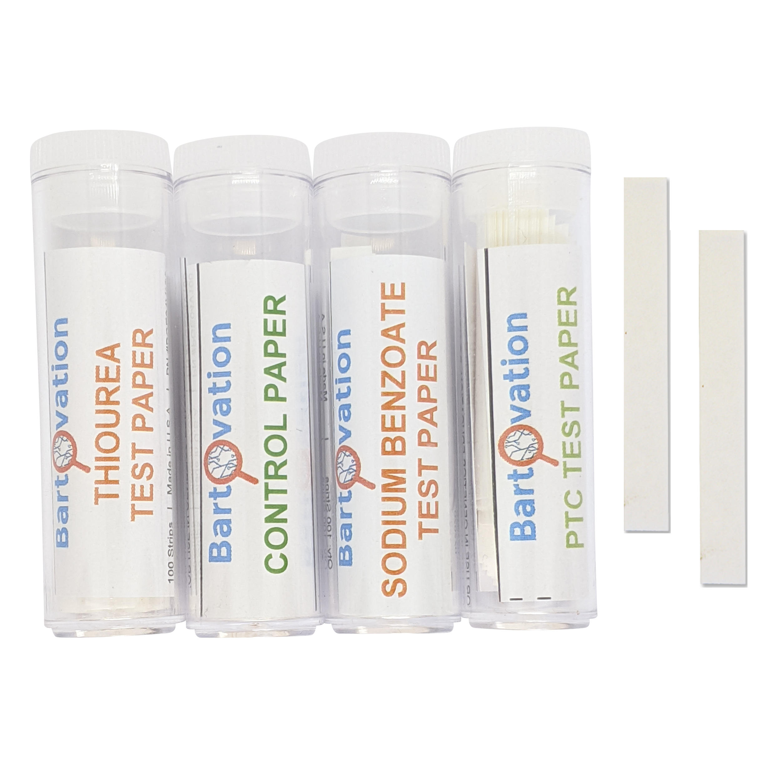 Vial of 100 Strips Sodium Benzoate Test Paper Genetic Taste Testing 