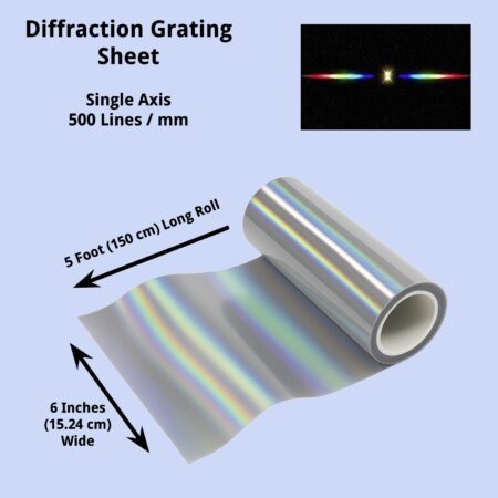 Linear Diffraction Grating Sheet, 500 Lines/mm - Image 5