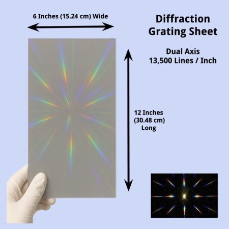 Diffraction Grating Sheet, Double Axis, 13,500 Lines / Inch - Image 5