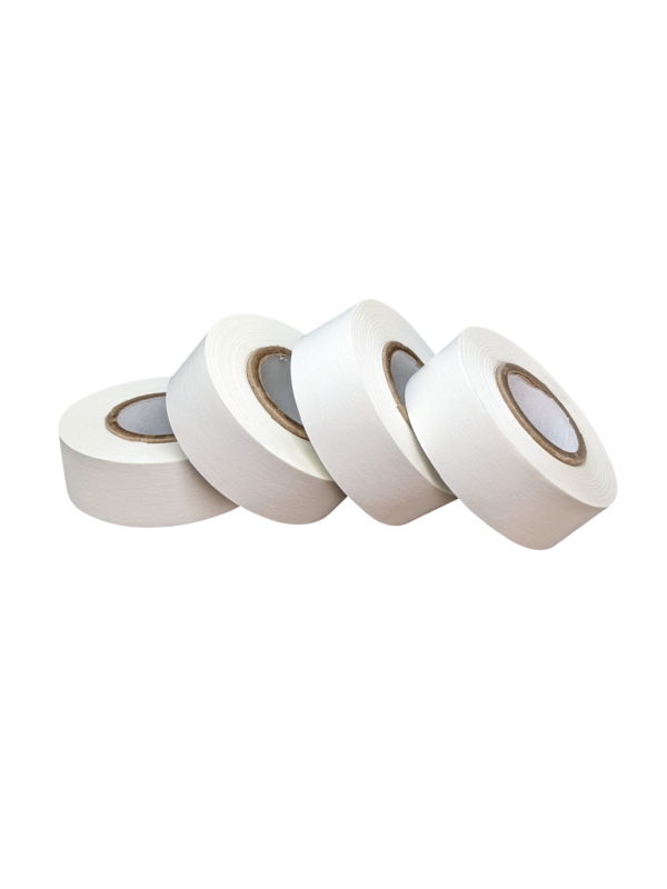 Lab Labeling Tape White Pack, 500 Length x 3/4 Width, 1 Inch Core [4  White Rolls]
