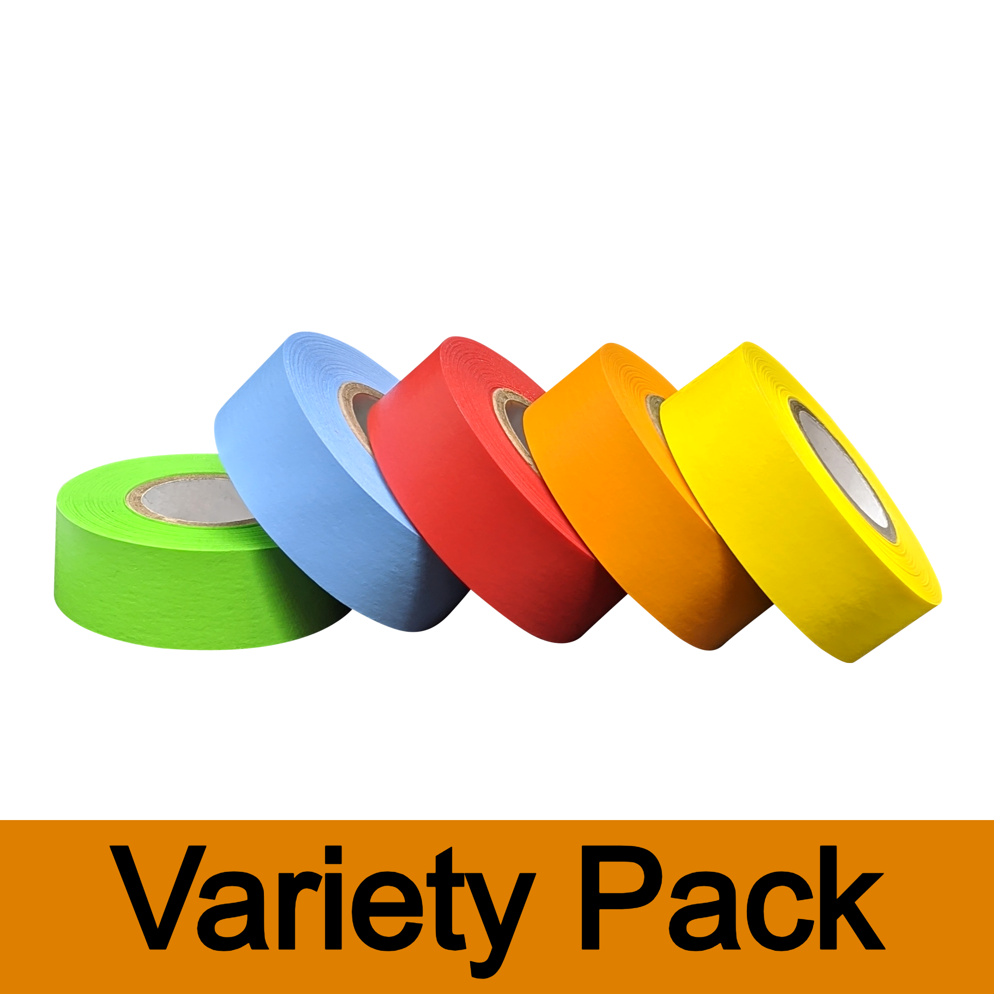 Lab Labeling Tape Variety Pack, 500″ Length x Various Widths, 1 Inch Core  [5 Rolls of Assorted Colors] for Color Coding and Marking