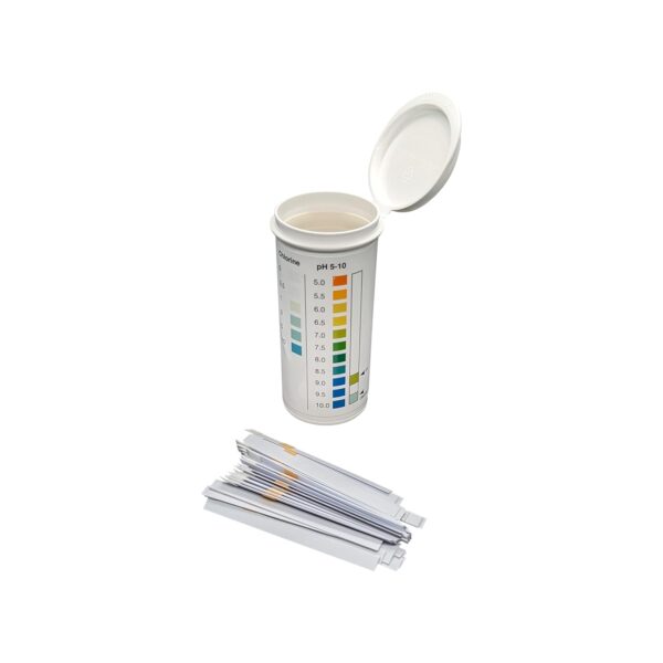 Residual Chlorine 0-10 ppm & pH 5-10 Combo Multi Pad Test [Vial of 50 Strips] - Image 2