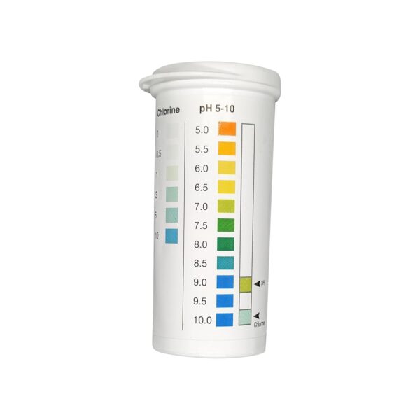 Residual Chlorine 0-10 ppm & pH 5-10 Combo Multi Pad Test [Vial of 50 Strips] - Image 3