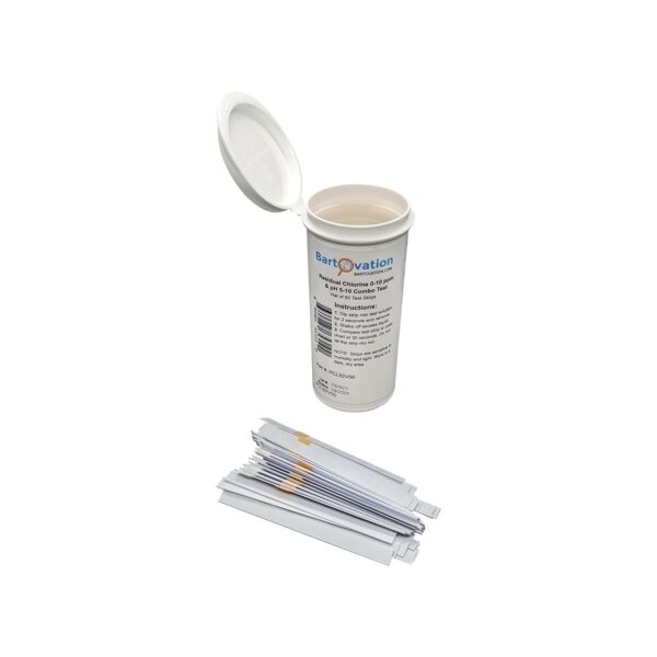 Residual Chlorine 0-10 ppm & pH 5-10 Combo Multi Pad Test [Vial of 50 Strips] - Image 4
