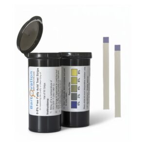 Free Fatty Acids 8% FFA Test Strips for Deep Frying Oil Quality, High Level [Vial of 50 Strips]
