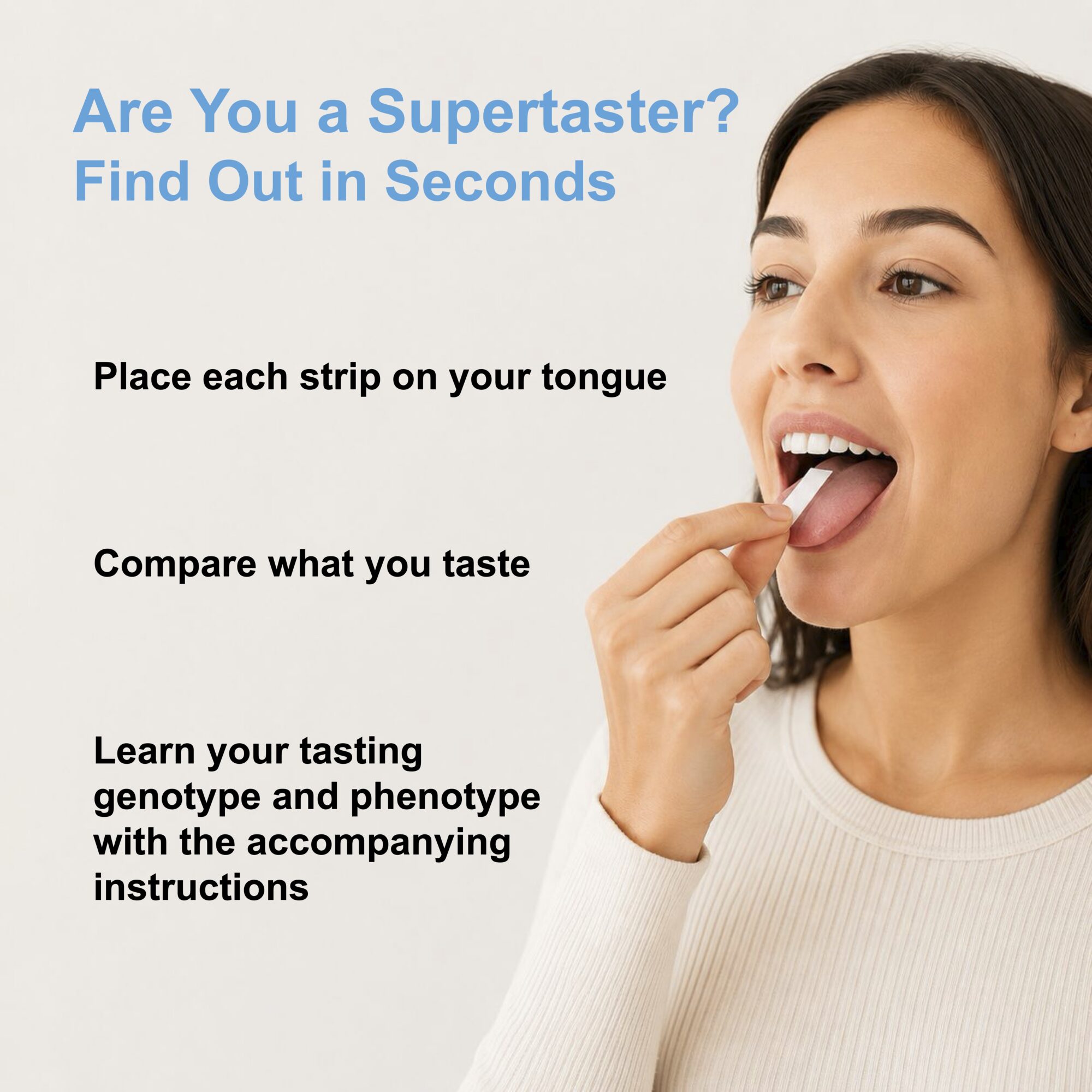 Super Taster genetic Test Lab Kit with Instructions